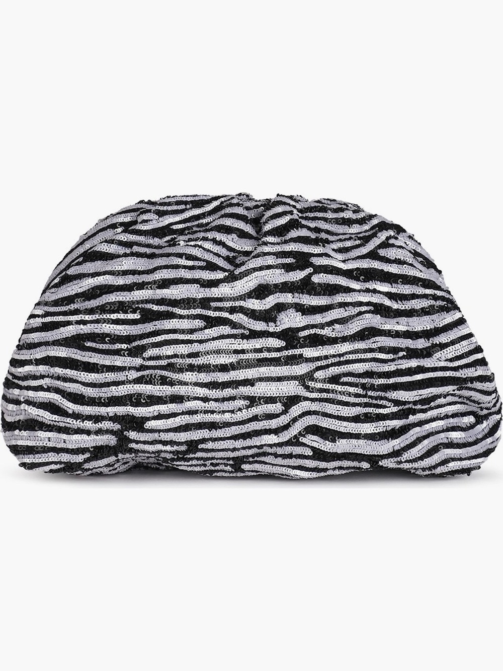 Rafe Zebra Sequin Aya Frame Clutch - Brand New